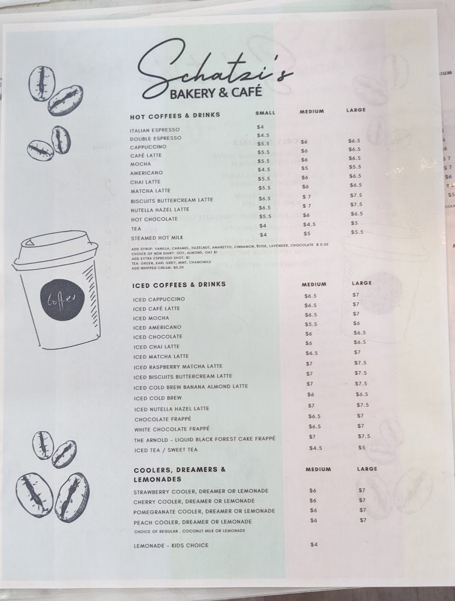 Menu Schatzi's Bakery & Café-5